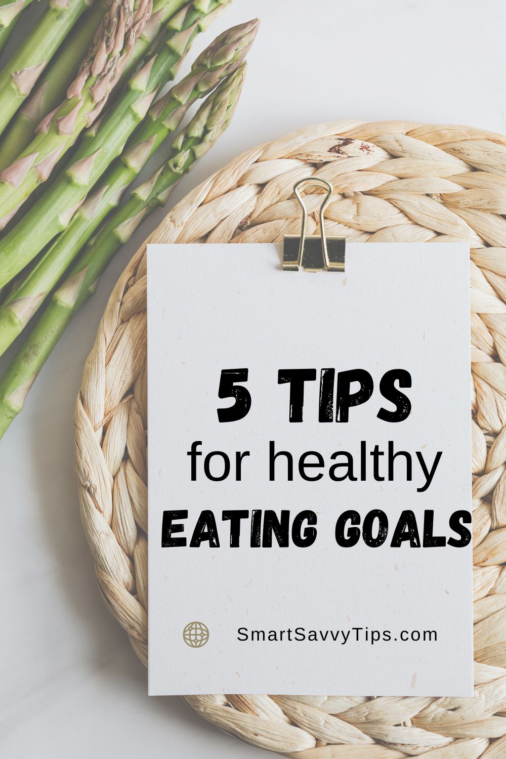 Pinterest image for 5 tips for healthy eating goals